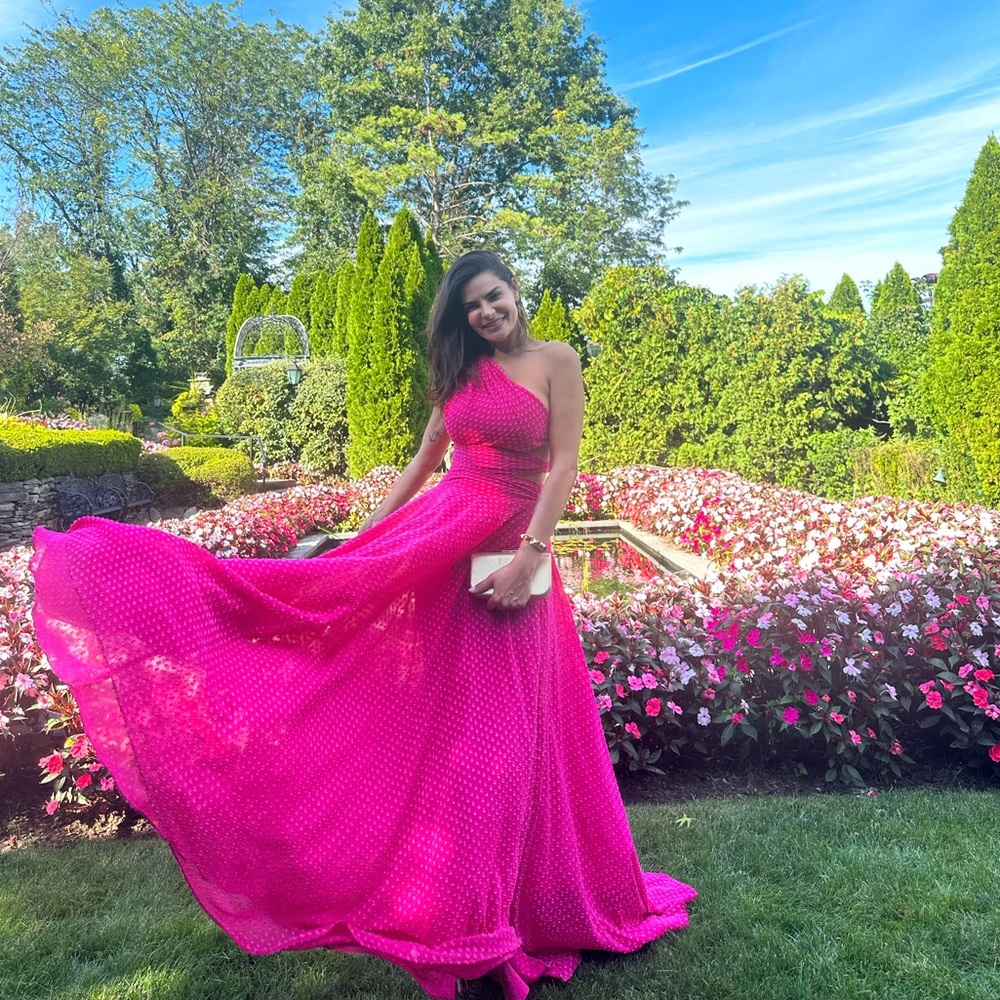 Maxi dress in pink
